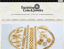 Tablet Screenshot of encinitascoinandjewelry.com